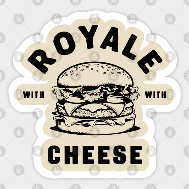 Royale With Cheese Sticker by Moulezitouna